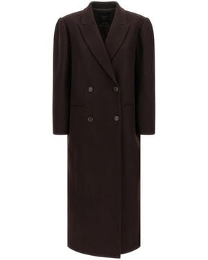 Twinset Twin Set Double-Breasted Coat - Black