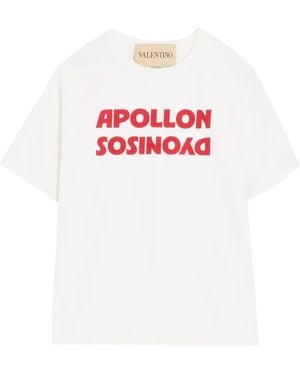 Valentino Dyonisos Apollon Print T-Shirt - White