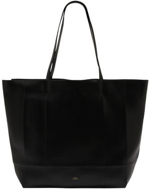 TOTEME Roam Leather Tote - Black