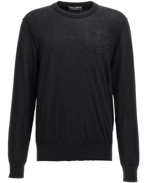 Dolce & Gabbana Dolce & Gabbana Logo Embroidery Sweater - Black