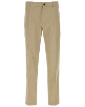 Burberry Tailored Solid Trousers - Natural