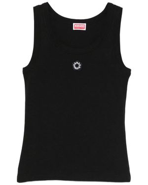 KENZO Boke Flower Rib Tank - Black