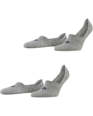 Burlington Confezione Da 2 Calzini Invisibili - Grey