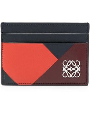 Loewe Anagram-Plaque Wallet - Red
