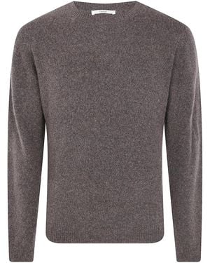 Nuur Long Sleeves Round Neck Jumper - Grey