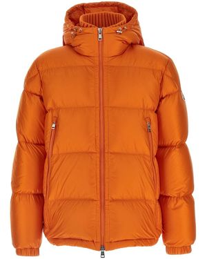 Moncler 'Rivau' Down Jacket - Orange
