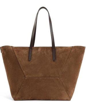 Brunello Cucinelli Caramello Duo Medium Tote - Brown