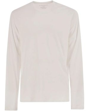 Majestic Long-Sleeved Crew-Neck T-Shirt - White