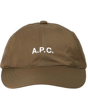 A.P.C. Baseball Hat With Logo - Brown