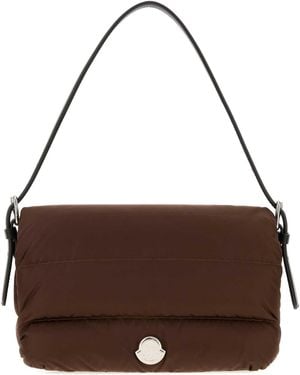 Moncler Caradoc Baguette Shoulder Bag - Brown