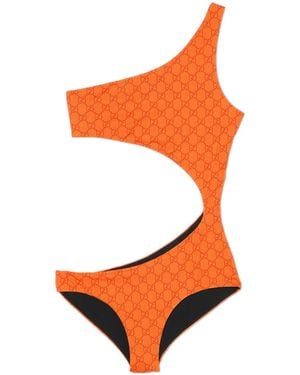 Gucci Gg Swimsuit - Orange