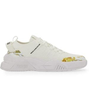 Versace Jeans Couture Sneaker With Logo - White