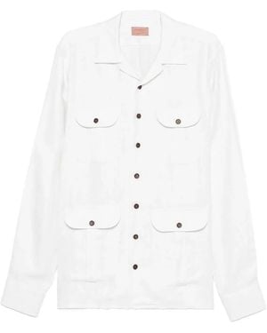 Borriello Linen Overshirt - White