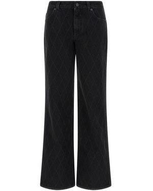 Balmain Diamond-Shaped Jeans - Black