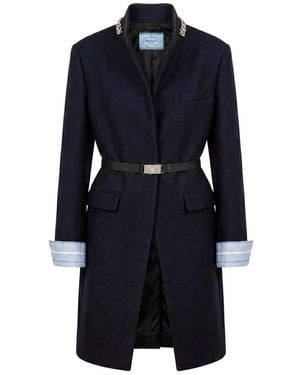Prada Wool Coat - Blue