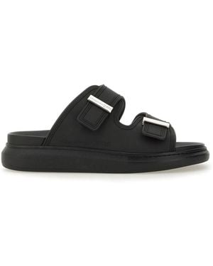 McQueen "Hybrid Double Buckle" Sandal - Black