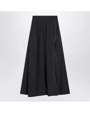 Balenciaga Washed Cotton Maxi Skirt - Black