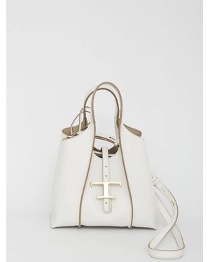Tod's Mini Leather Tote Bag - White