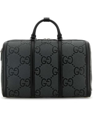 Gucci Duffle Piu.Gg Jumb.M/Lio.Tr.G - Black