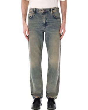 Represent R2 Straight Leg Denim Jeans - Gray