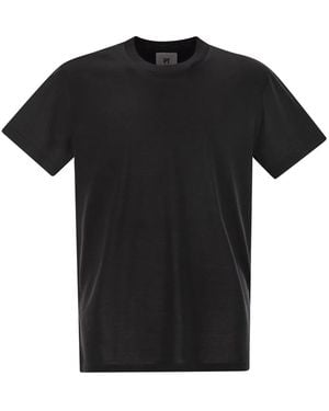 PT Torino Silk And Cotton Jersey Knit - Black