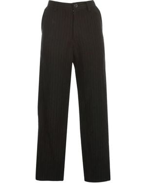 Y's Yohji Yamamoto O Waist String Thin Trousers - Black