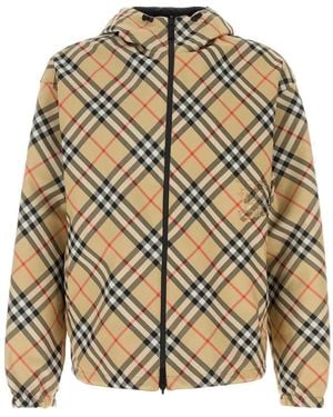 Burberry Embroidered Polyester Reversible Jacket - Multicolor