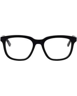 McQueen Transparent Recycled Acetate Glasses - Black