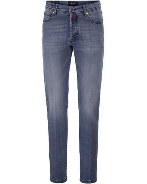 Kiton Five-Pocket Stretch Denim Jeans - Blue