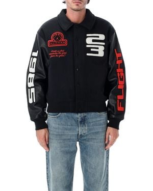 Nike Nike Jordan College Jacket With Patches - Black
