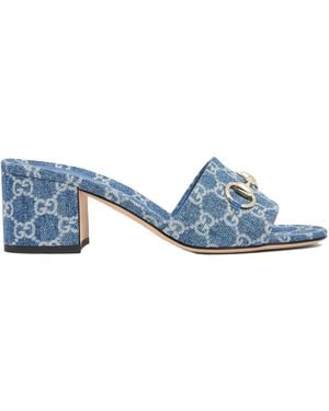Gucci Slider Sandal With Clamp - Blue