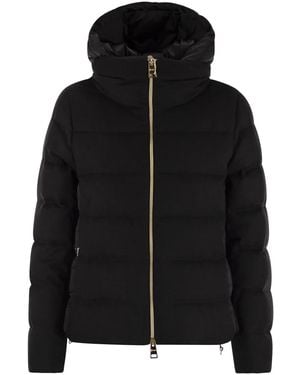 Herno Resort Silk And Cashmere Down Jacket - Black