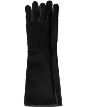 Loulou de Saison Edna Calfskin Gloves - Black