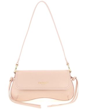 Twinset Twin Set Leather Shoulder Bag - Pink