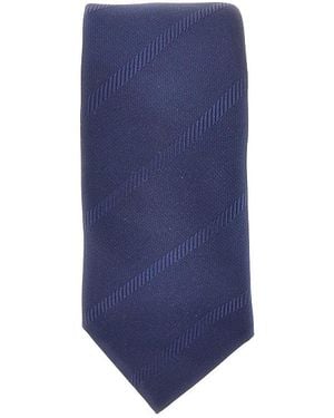 Brunello Cucinelli Jacquard Silk Necktie - Blue