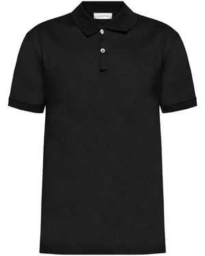 Lanvin Cotton Polo - Black