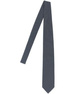 Brioni Jacquard Silk Tie - Blue