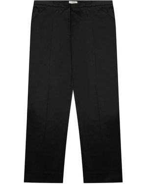 TOTEME Straight Trousers - Black