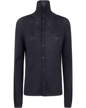 Y's Yohji Yamamoto Sweater With Buttons - Blue