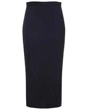 Givenchy Dark Midi Skirt - Blue