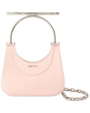 McQueen Mini Cross Bar Purse - Pink