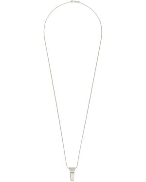 Rick Owens 'Mini Crystal Trunk' Necklace - White