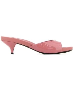 Prada Leather Mules - Pink