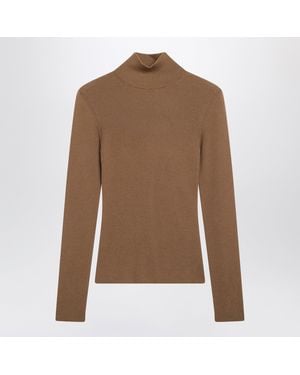Max Mara Dark Camel Turtleneck - Brown