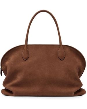 The Row Agnes 15 Nubuck Shoulder Bag - Brown