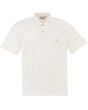 Premiata Short-Sleeved Polo Shirt With Logo - White