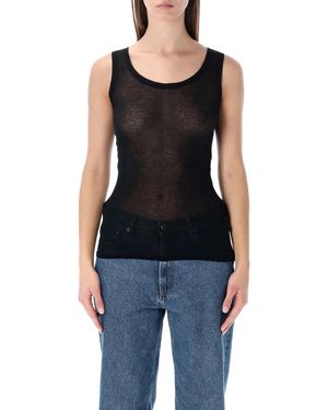 American Vintage Massachusetts Tank Top - Black