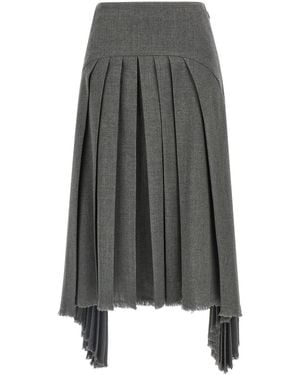 Jil Sander Pleated Skirt - Grey
