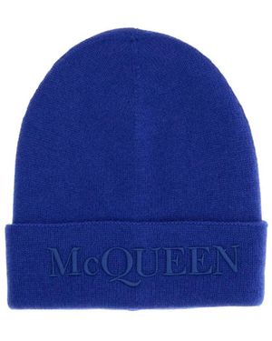 McQueen Hat With Logo - Blue