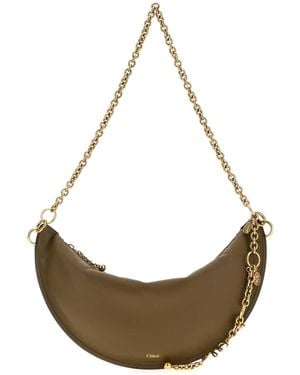 Chloé Army Nappa Leather Chloe Icons Shoulder Bag - Metallic